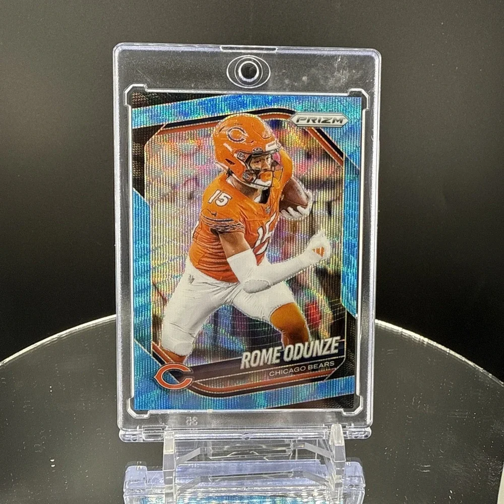 2025 Panini Prizm ROME ODUNZE Blue Wave /230 #8 - Chicago Bears